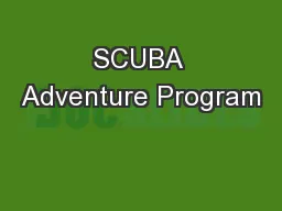 SCUBA Adventure Program