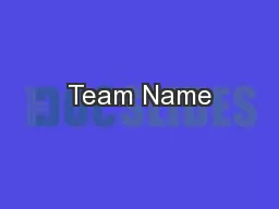 Team Name
