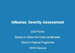 Influenza Severity Assessment