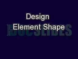 Design Element Shape