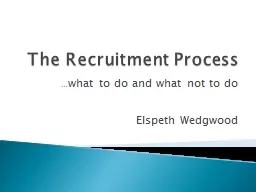 The Recruitment Process