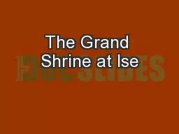 The Grand Shrine at Ise