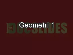 Geometri 1