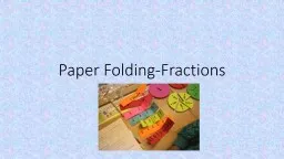 Paper Folding-Fractions