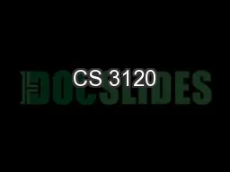 CS 3120