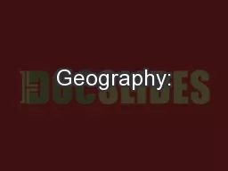 Geography: