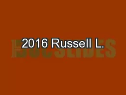 2016 Russell L.