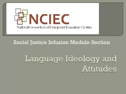Language Ideology and Attitudes
