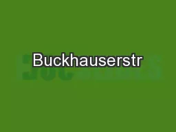 Buckhauserstr