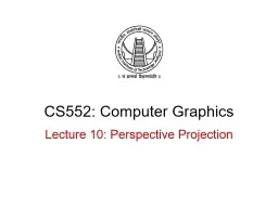 CS552: Computer Graphics