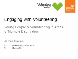 Engaging with Volunteering