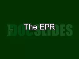 The EPR