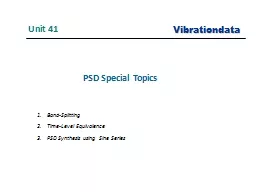 PSD Special Topics