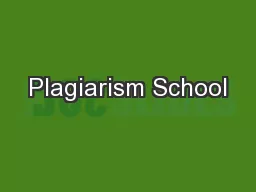 Plagiarism School