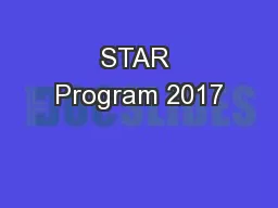 STAR Program 2017