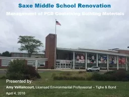 Saxe Middle School Renovation