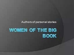 Women of the Big Book
