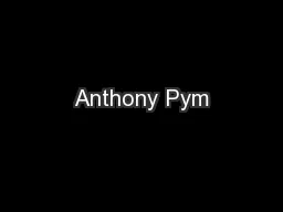 Anthony Pym