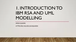 1. Introduction to IBM RSA and