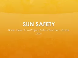 SUN SAFETY