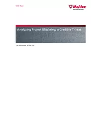 White Paper Analyzing Project Blitzkrieg a Credible Th