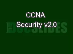 CCNA Security v2.0