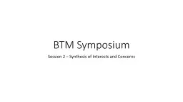 BTM Symposium