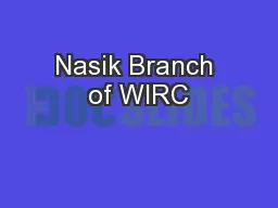 Nasik Branch of WIRC