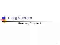1 Turing Machines