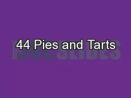 44 Pies and Tarts