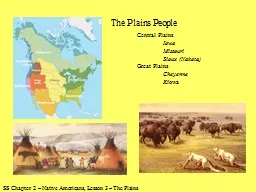 SS Chapter 2 – Native Americans, Lesson 3 – The Plains