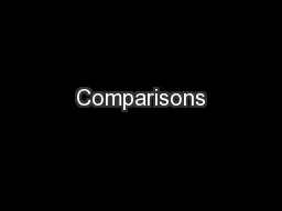 Comparisons
