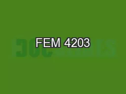 FEM 4203