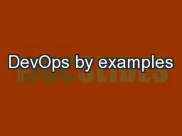 DevOps by examples