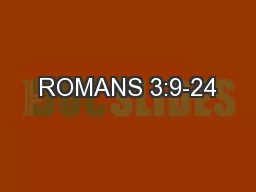 ROMANS 3:9-24