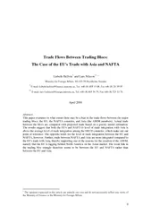Trade Flows Between Trading Blocs The Case of the EUs