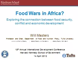 Food Wars in Africa?