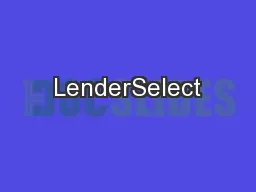 LenderSelect