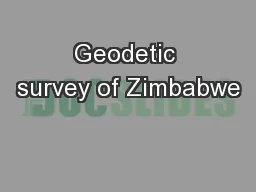 Geodetic survey of Zimbabwe