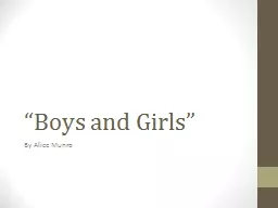 “Boys and Girls”