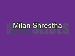Milan Shrestha