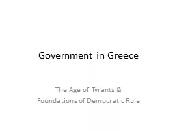 Government in Greece