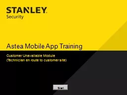 Astea Mobile App Training