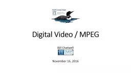 Digital Video / MPEG