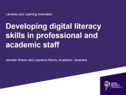 Libraries and Learning Innovation