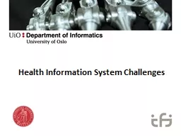 Health Information System Challenges