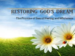 RESTORING God’s Dream