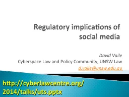 Regulatory implications of
