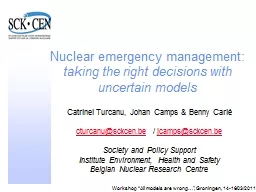 Nuclear emergency management: