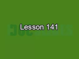 Lesson 141